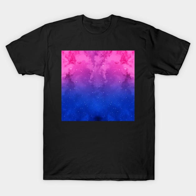 Bisexual Gradient Galaxy T-Shirt by phogar